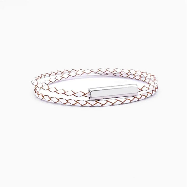 Bracelet Couple Duo Personnalisé Blanc
