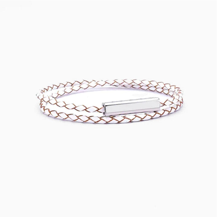 Bracelet Couple Duo Personnalisé Blanc