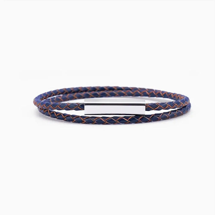 Bracelet Couple Duo Personnalisé Bleu-Marine