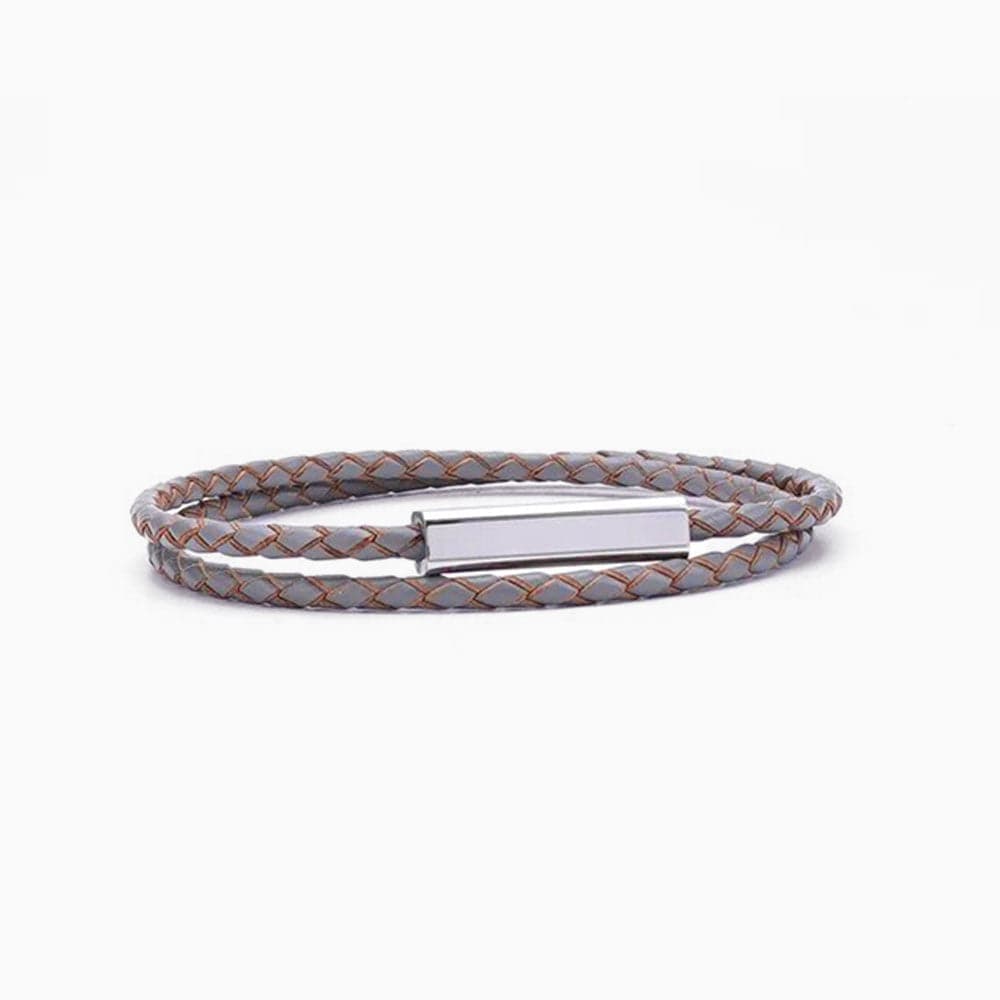 Bracelet Couple Duo Personnalisé Gris