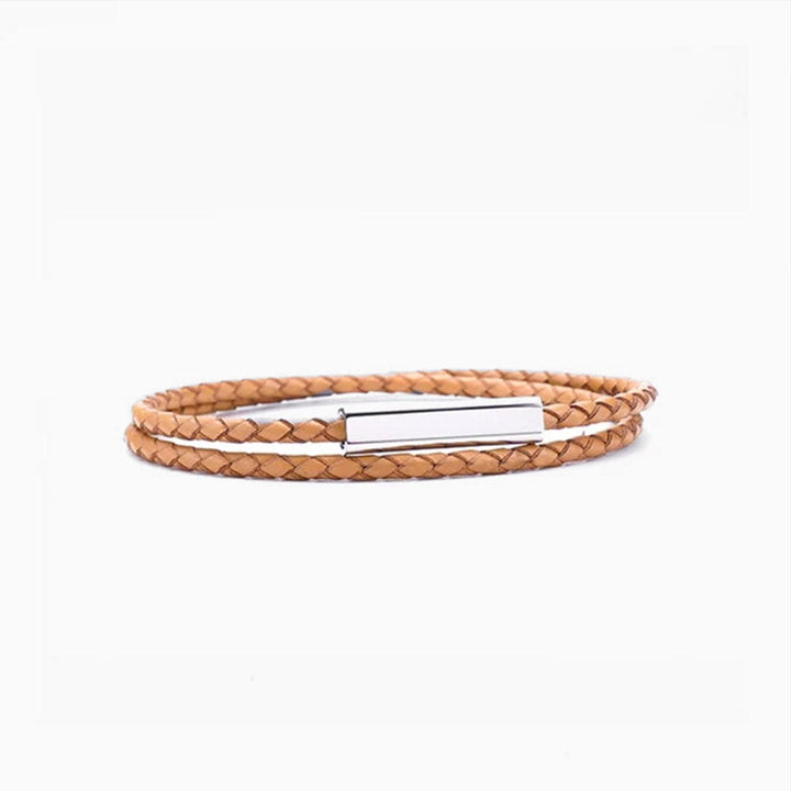 Bracelet Couple Duo Personnalisé Marron