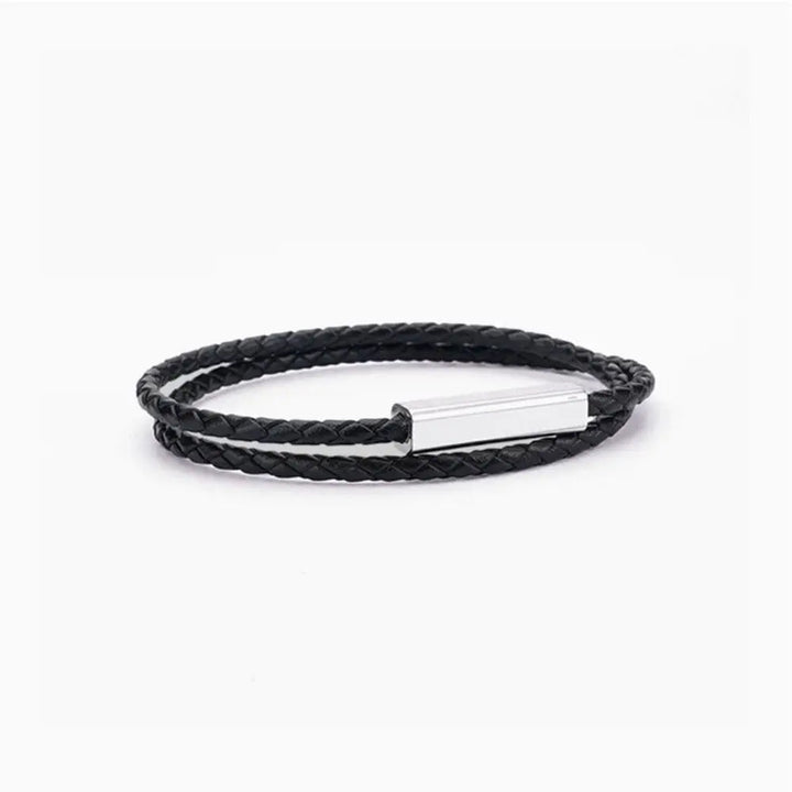 Bracelet Couple Duo Personnalisé Noir