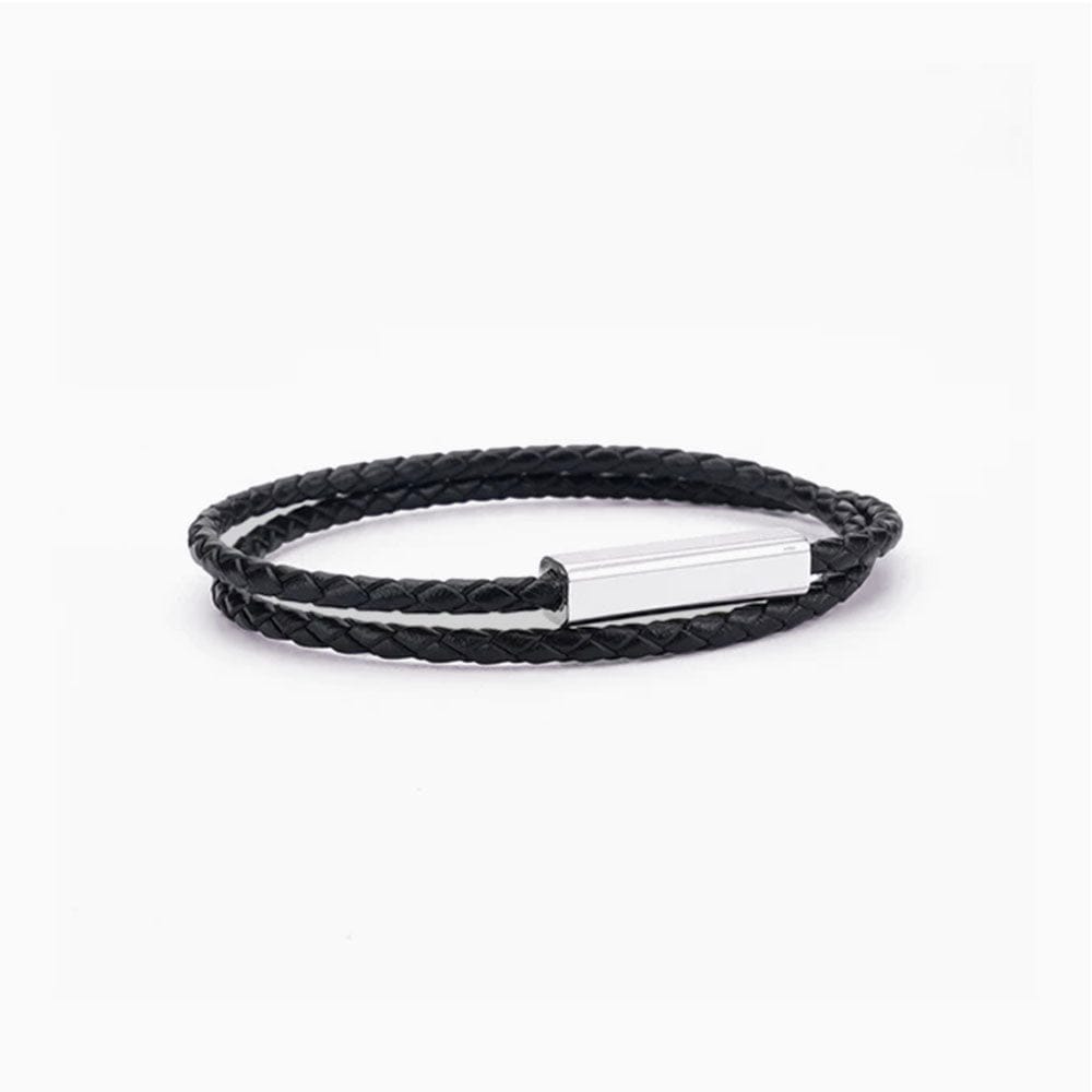 Bracelet Couple Duo Personnalisé Noir