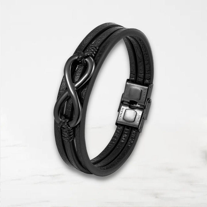 Bracelet Couple Éternel Noir / 19cm