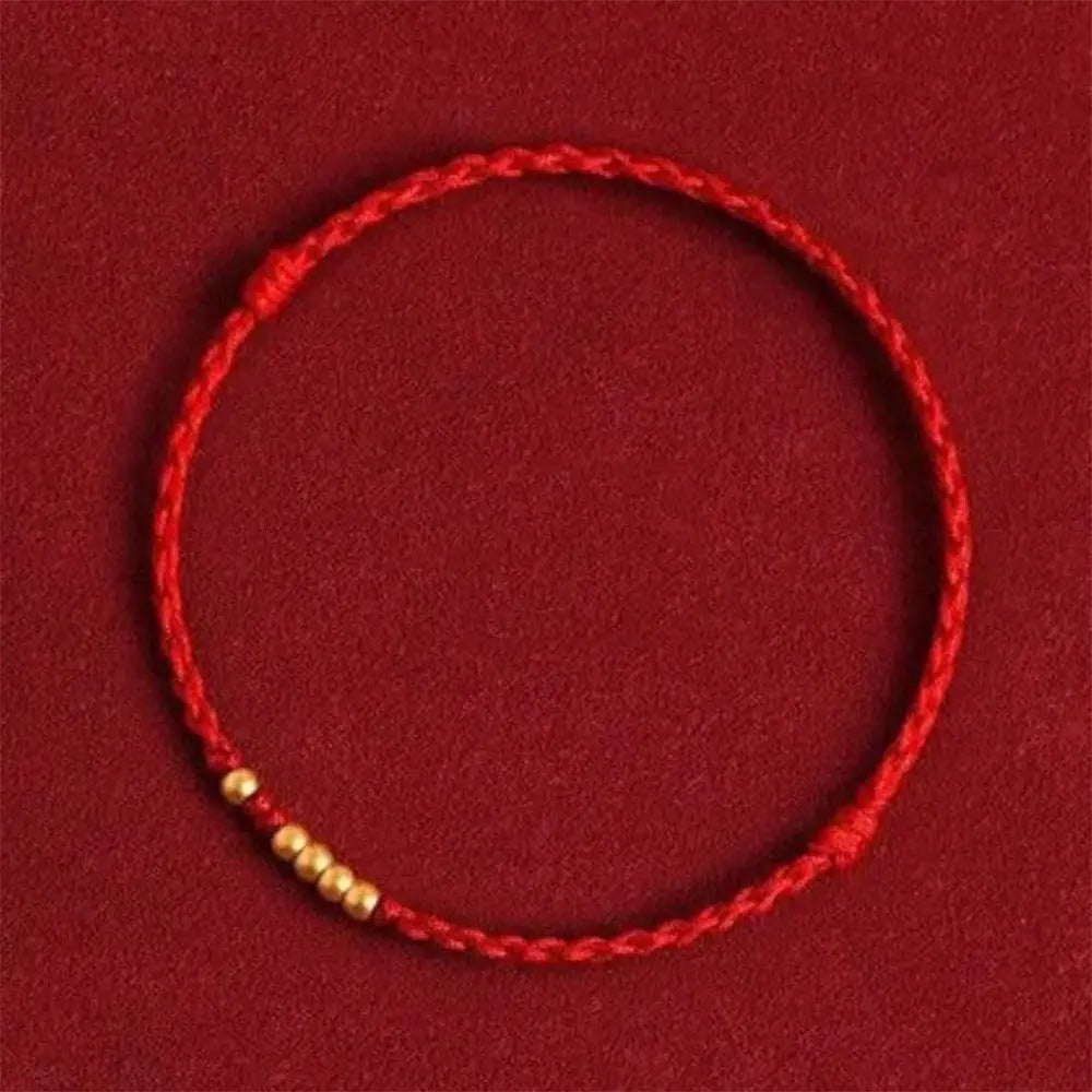 Bracelet Couple Fil Rouge Rouge / Rouge 14 / Or