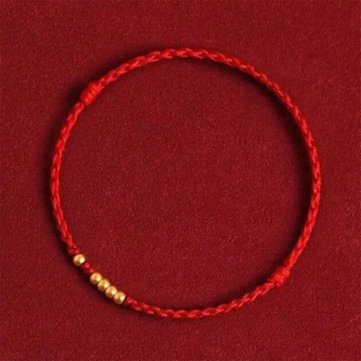 Bracelet Couple Fil Rouge Rouge / Rouge 14 / Or