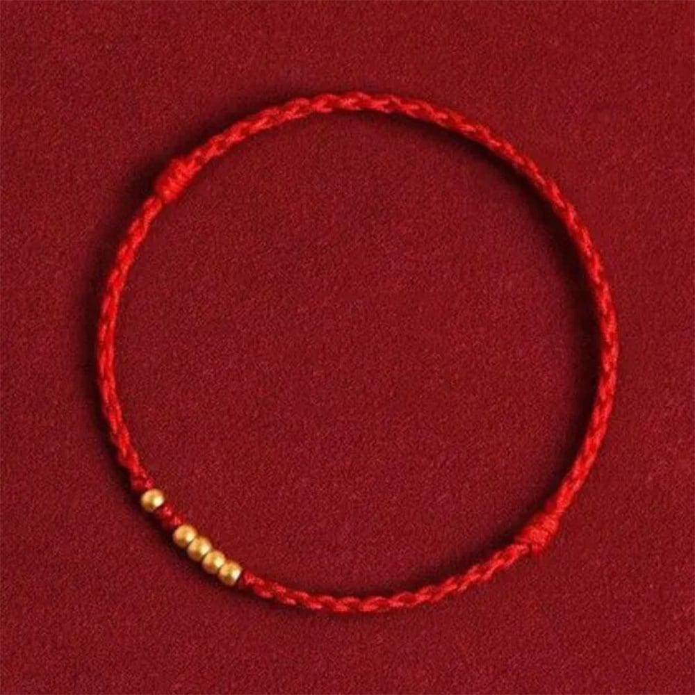 Bracelet Couple Fil Rouge Rouge / Rouge 14 / Or