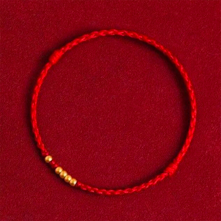 Bracelet Couple Fil Rouge Rouge / Rouge 14 / Or