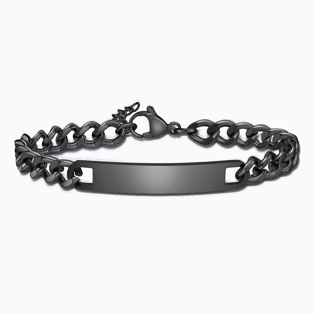 Noir / 16cm-19cm Bracelet Couple personnalisé