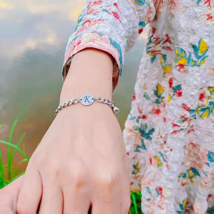 Bracelet Couple Initiale au choix