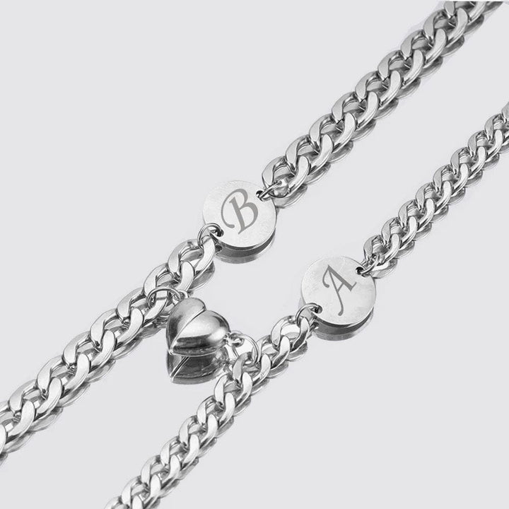 Bracelet Couple Initiale au choix