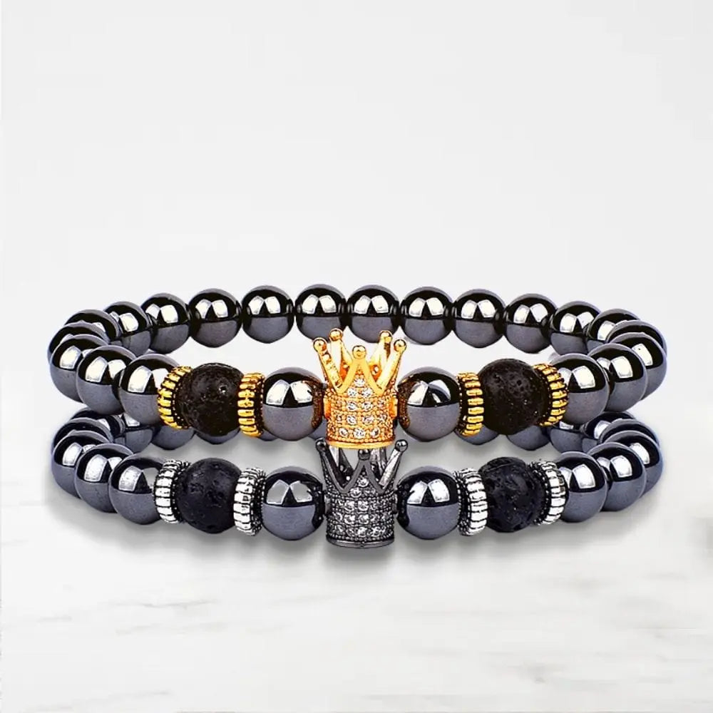 Bracelet Couple King Queen Bracelet Couple Quai Des Amours