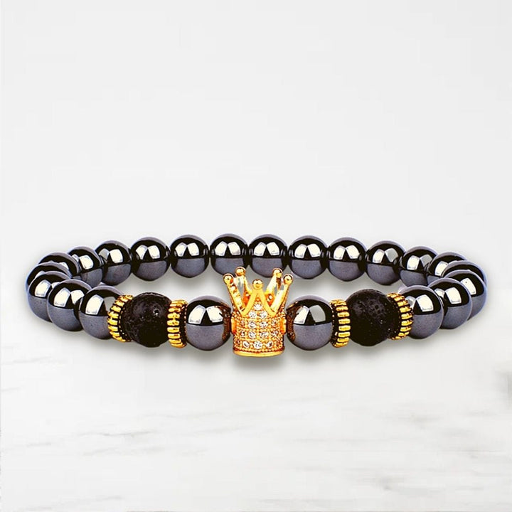 Bracelet Couple King Queen Couronne-OR / 17cm