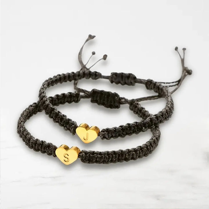 Bracelet Couple Lettre Bracelet Couple Quai Des Amours