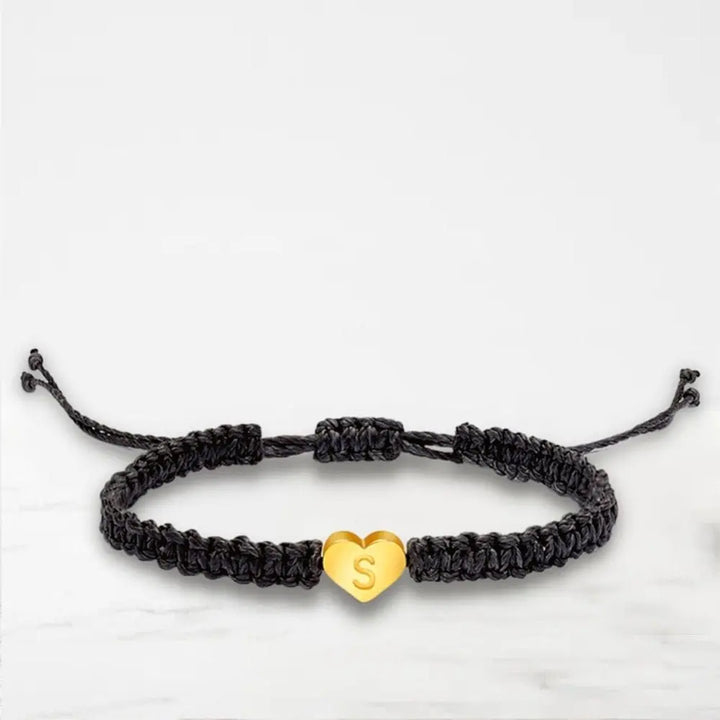 Bracelet Couple Lettre Bracelet Couple Quai Des Amours Or A