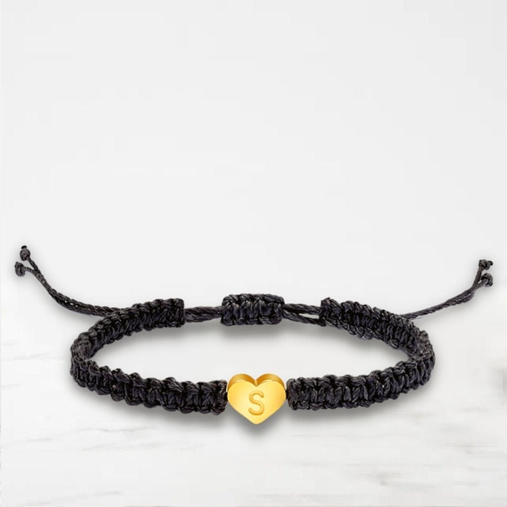 Bracelet Couple Lettre Or / A
