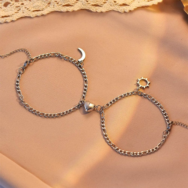 Bracelet Couple Lune et Soleil