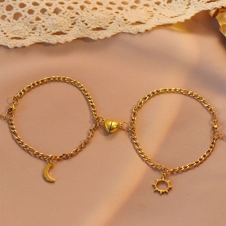 Bracelet Couple Lune et Soleil