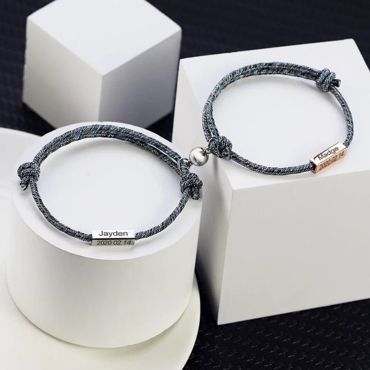 Bracelet Couple Magnétique Personnalisé