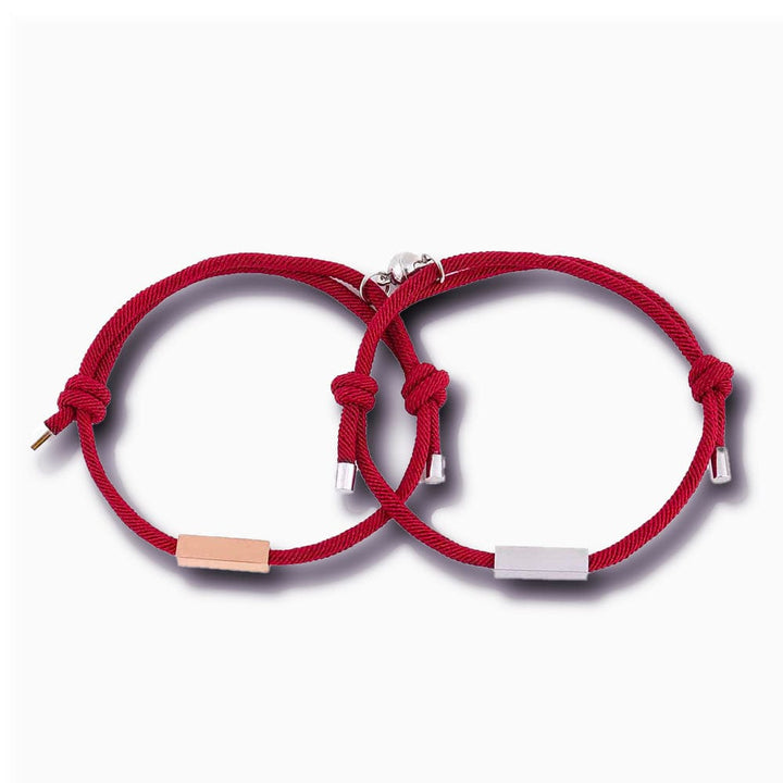 Bracelet Couple Magnétique Personnalisé Bordeaux
