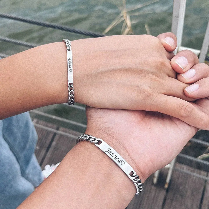 Bracelet Couple (Personnalisable) Bracelet Couple Quai Des Amours