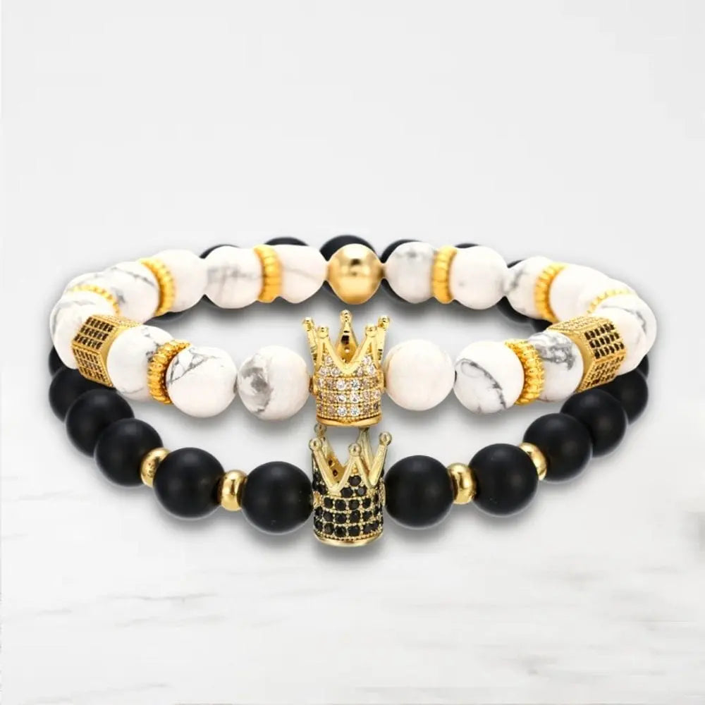 Bracelet Couple Roi Et Reine Bracelet Couple Quai Des Amours