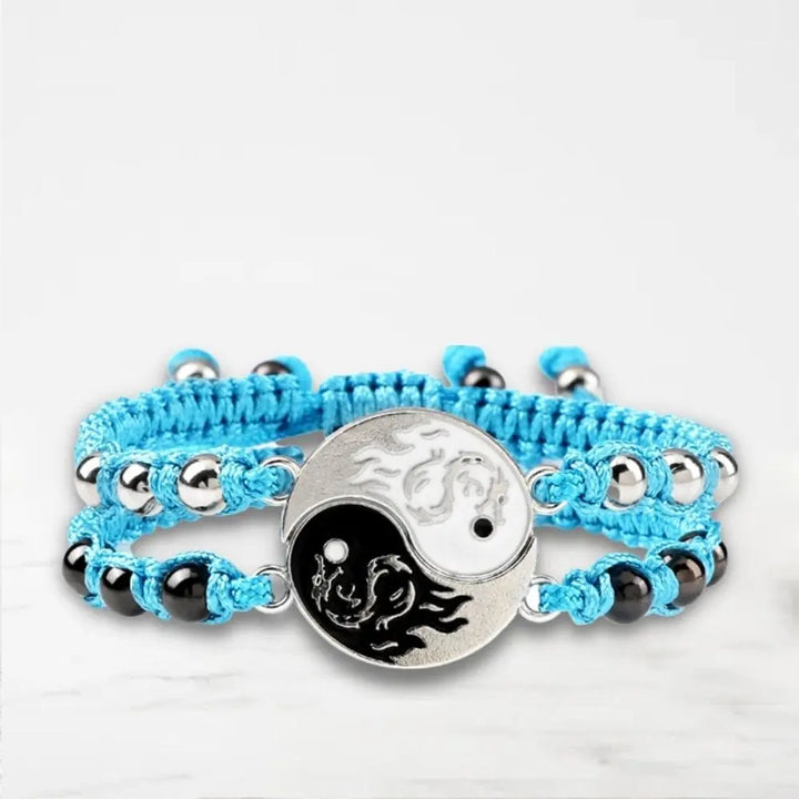 Bracelet Couple Yin Yang Bracelet Couple Quai Des Amours Bleu