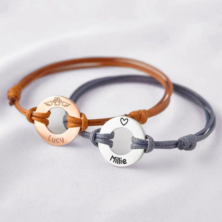 Bracelet Couple Cuir Personnalisable