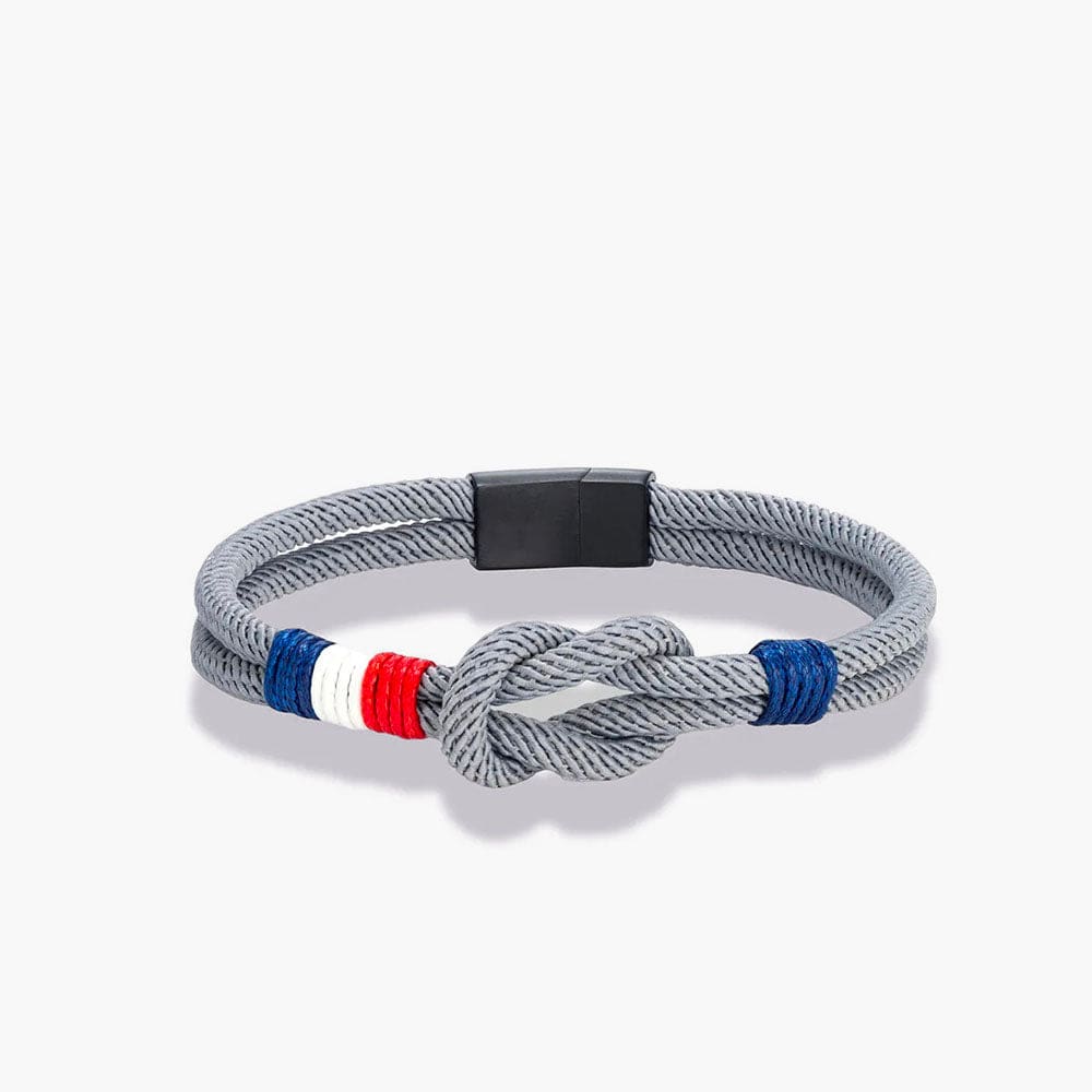 Bracelet d'Amitié Homme Homme Gris / 19cm