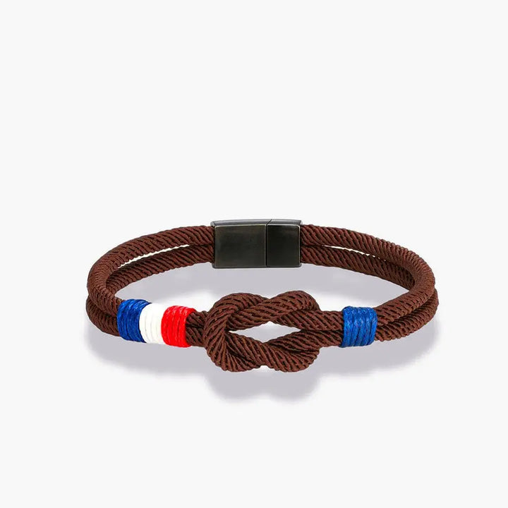 Bracelet d'Amitié Homme Homme Marron / 19cm