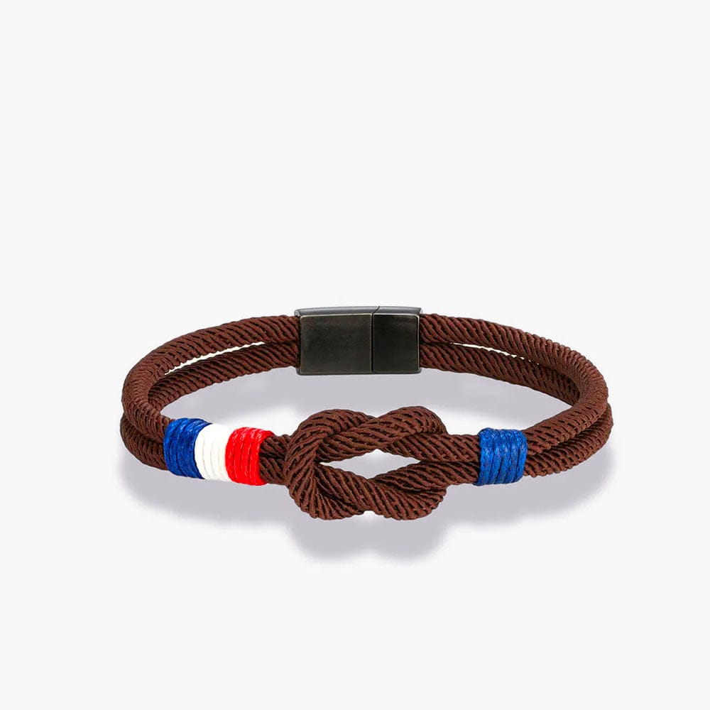 Bracelet d'Amitié Homme Homme Marron / 19cm