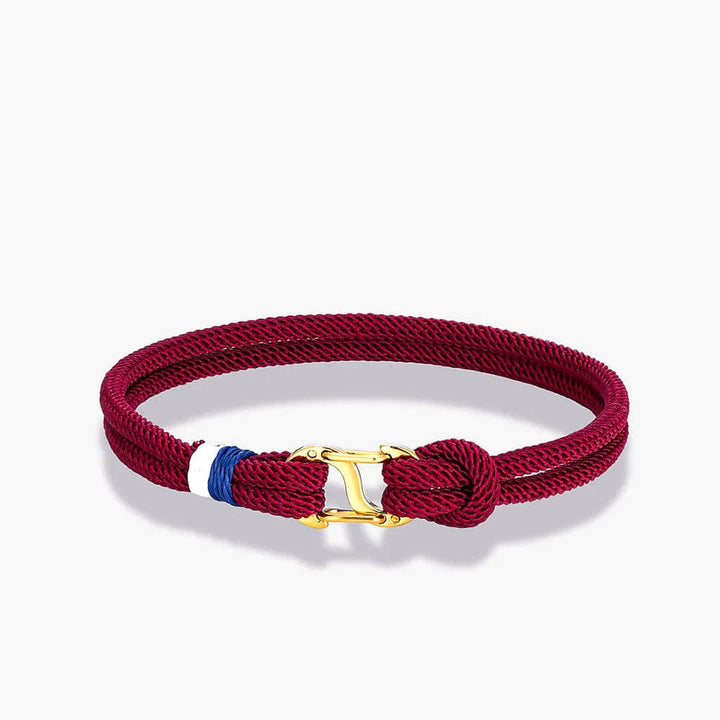Bracelet d'Amitié Pour 2 Homme Femme Bordeaux / 18cm