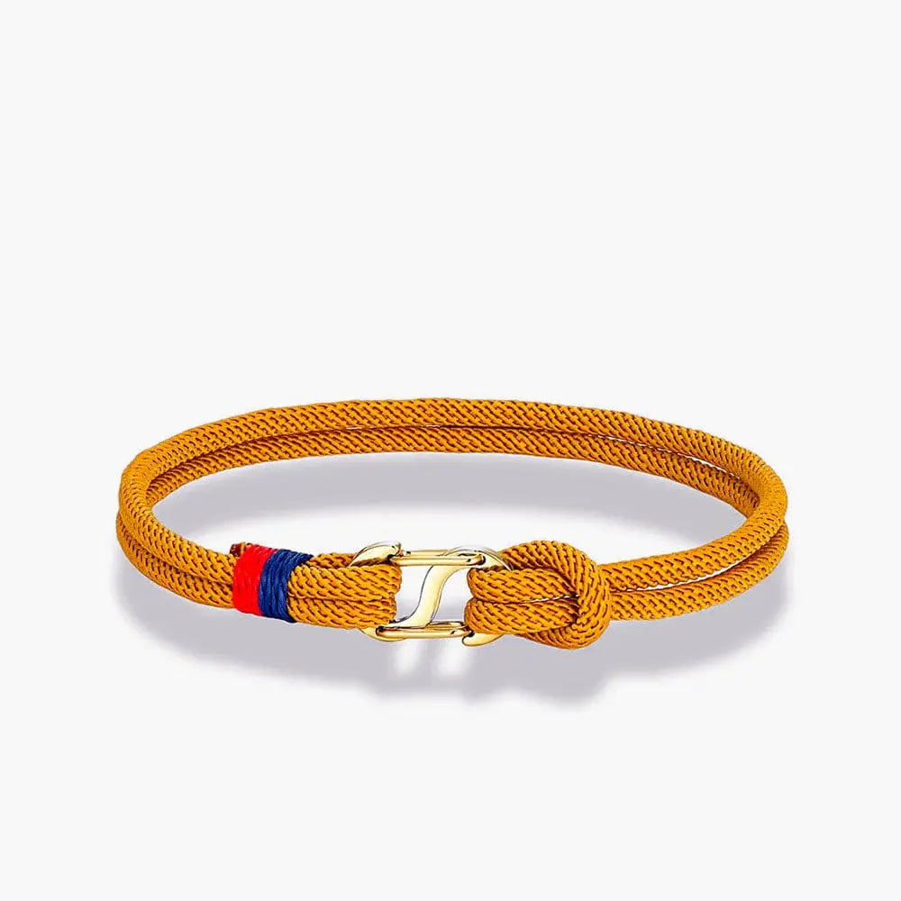 Bracelet d'Amitié Pour 2 Homme Femme Jaune / 18cm