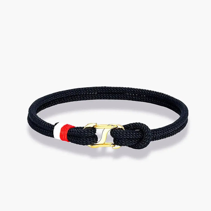 Bracelet d'Amitié Pour 2 Homme Femme Noir / 18cm