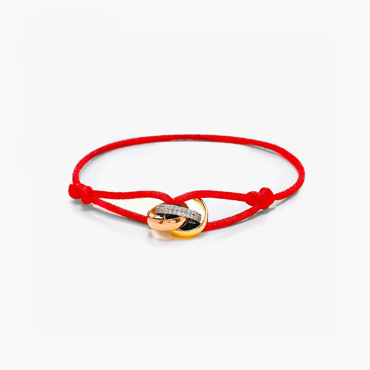 Bracelet d'Amitié Pour 3 Rouge / 18cm