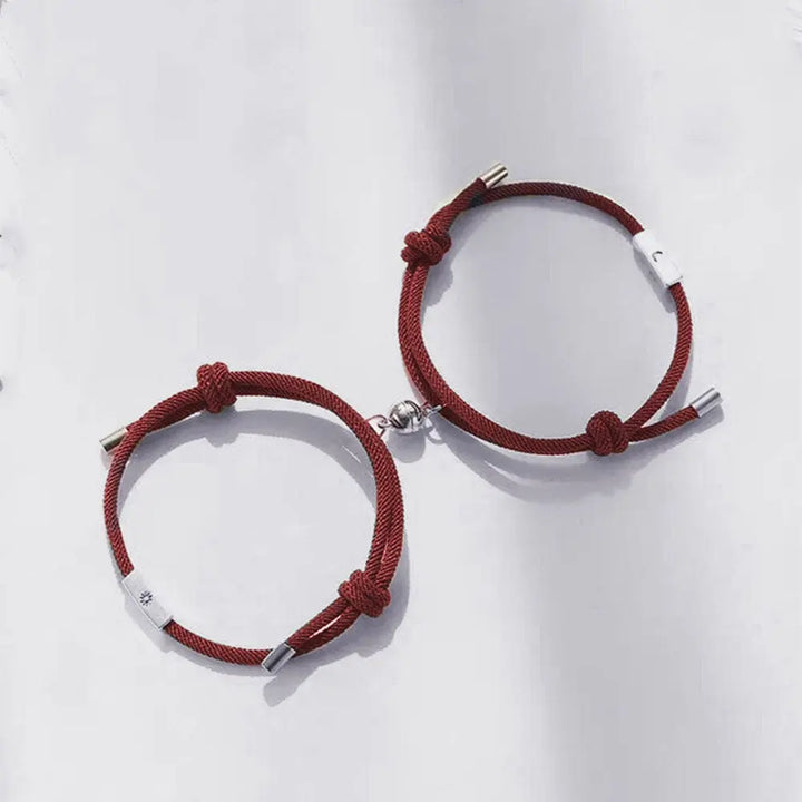 Bracelet Duo Aimant Bordeaux