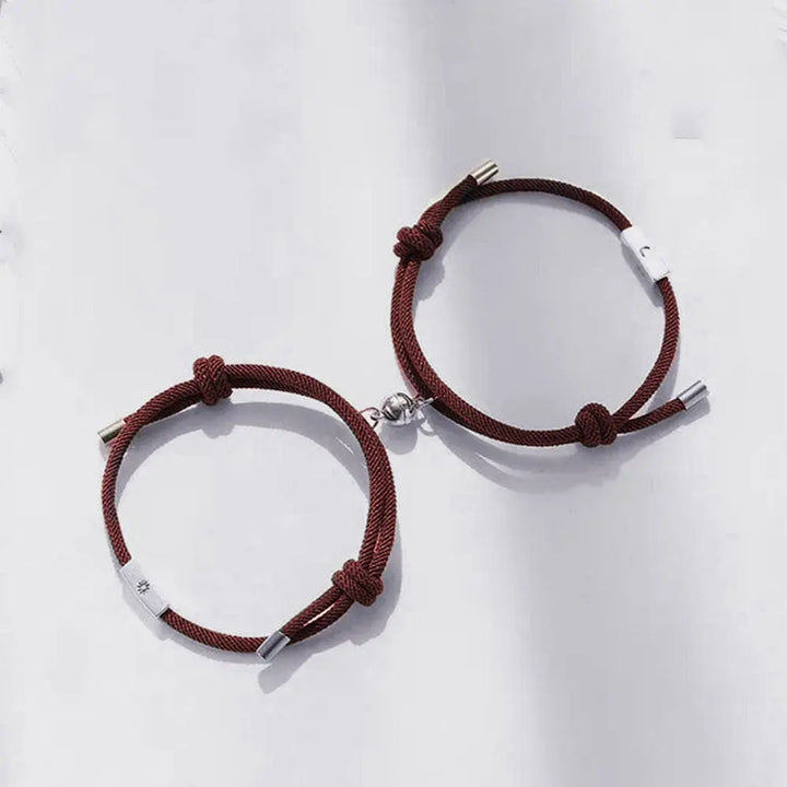 Bracelet Duo Aimant Marron