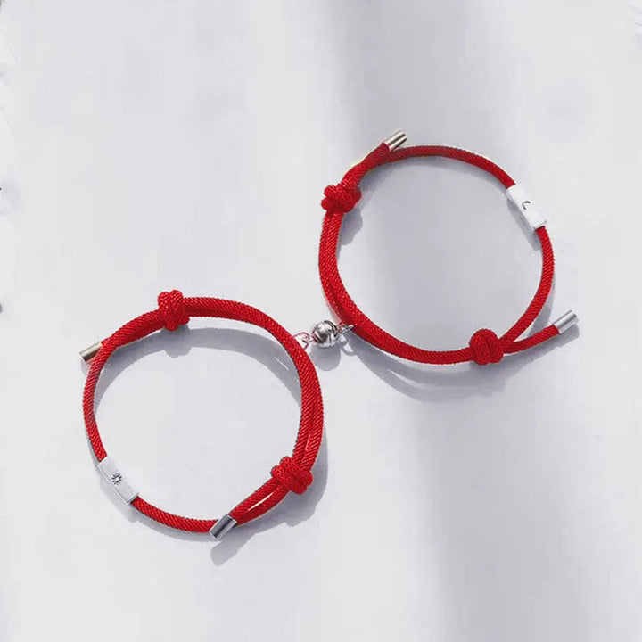 Bracelet Duo Aimant Rouge