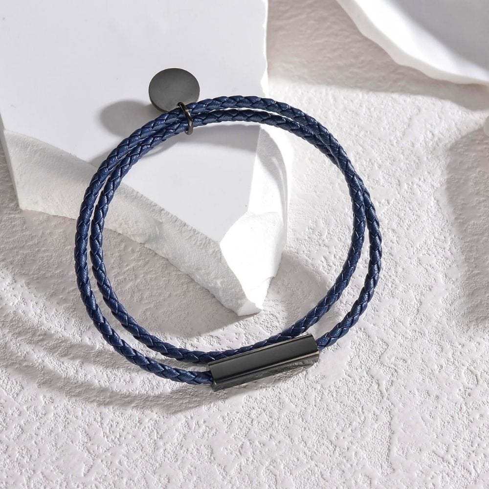 Bracelet Duo Amoureux Bleu Marine / Noir