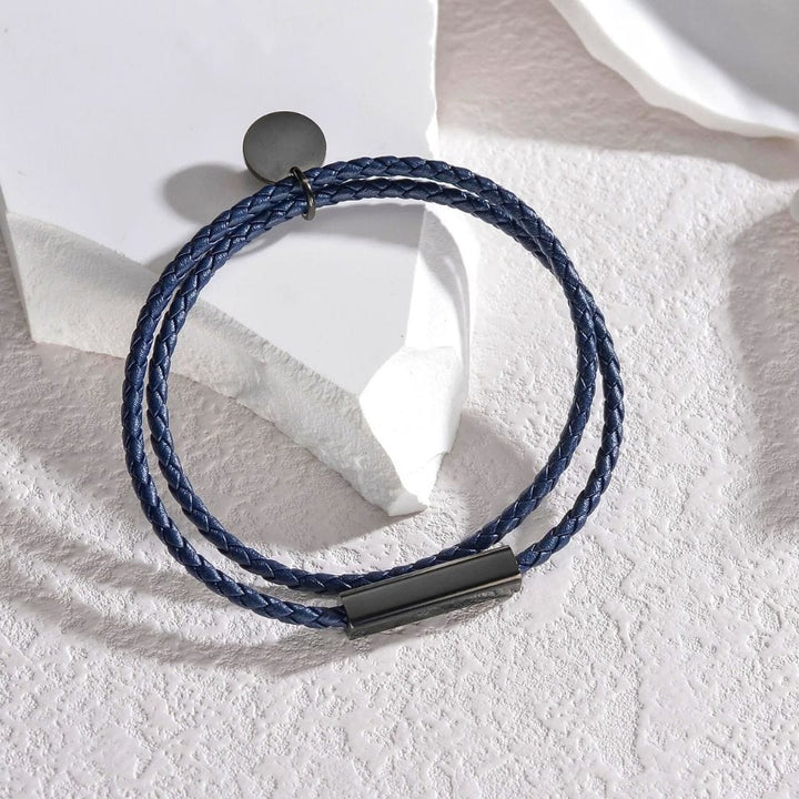 Bracelet Duo Amoureux Bleu Marine / Noir