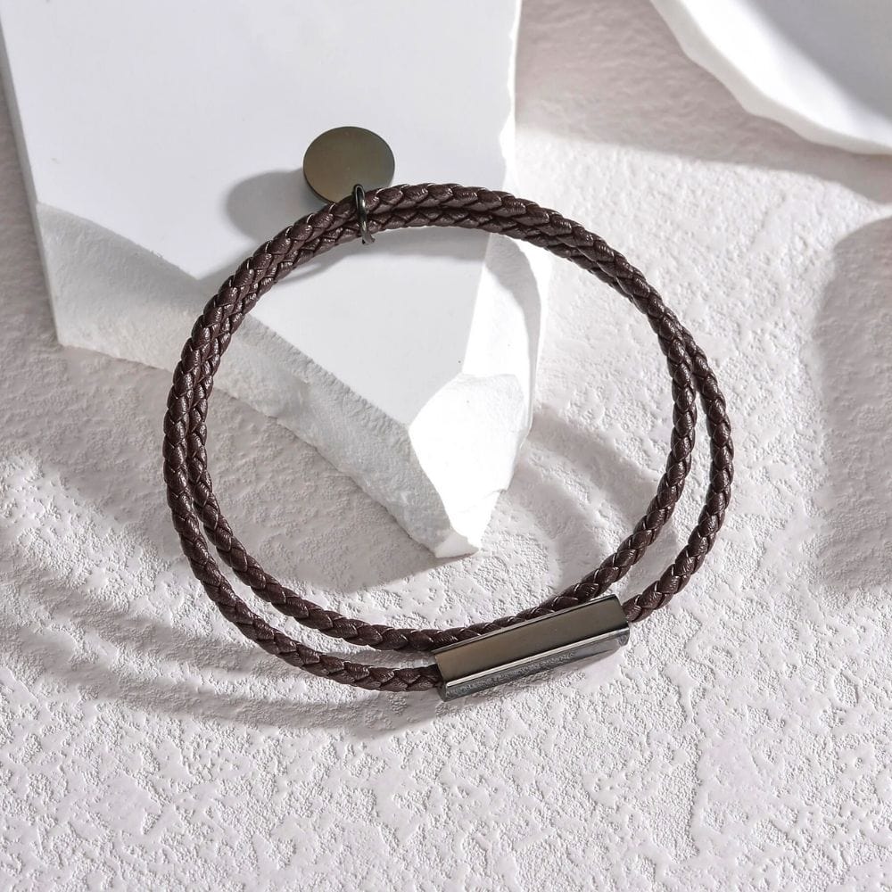 Bracelet Duo Amoureux Marron / Noir