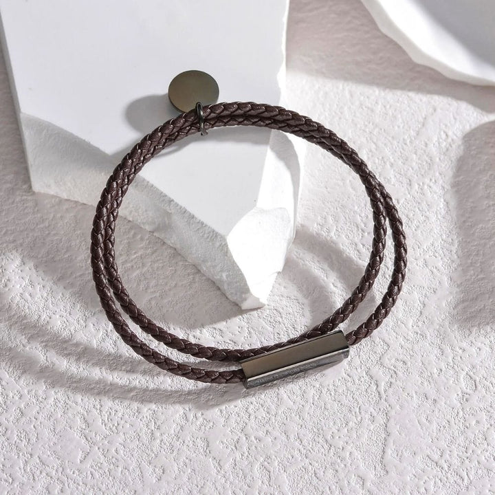 Bracelet Duo Amoureux Marron / Noir