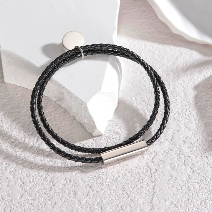 Bracelet Duo Amoureux Noir / Argent