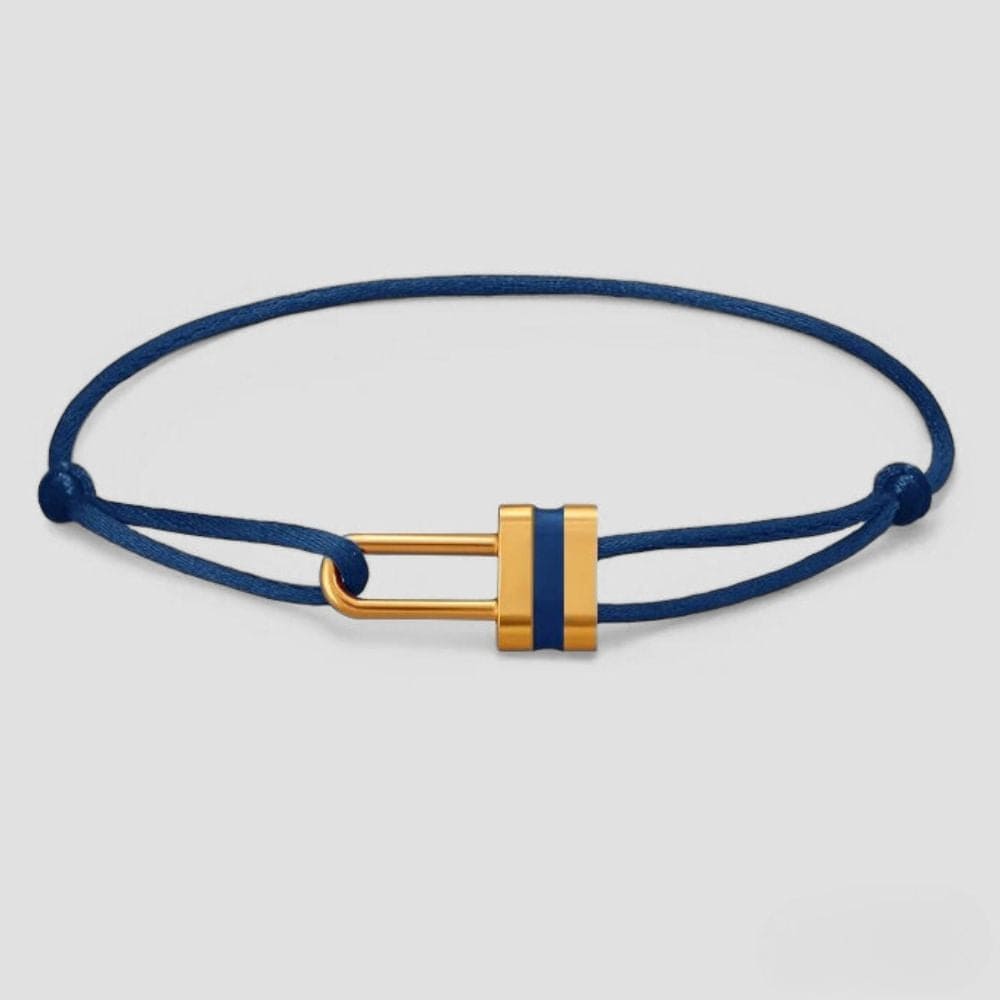 Bracelet duo couple luxe Bleu marine / Ajustable
