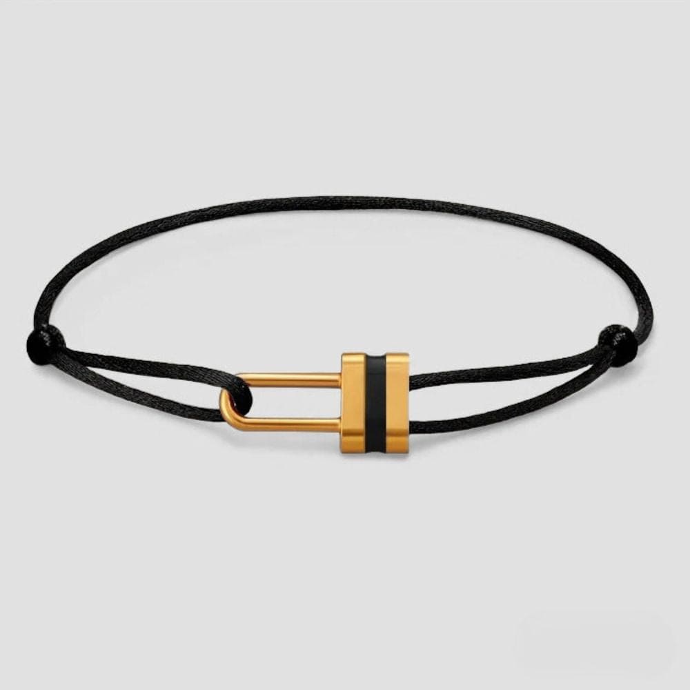 Bracelet duo couple luxe Noir / Ajustable