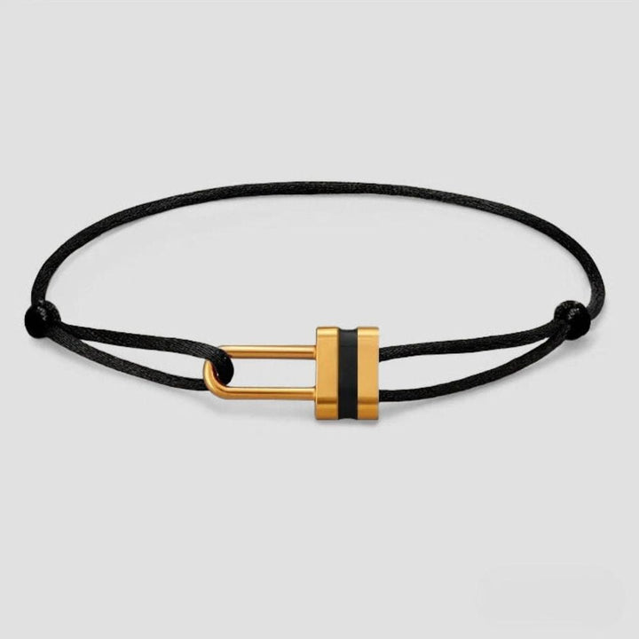 Bracelet duo couple luxe Noir / Ajustable