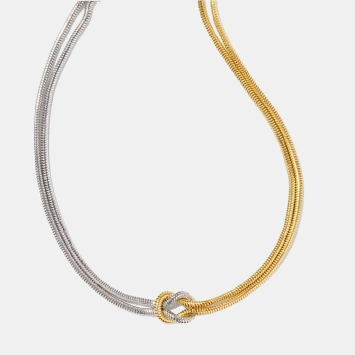 Bracelet En Commun Acier Inoxydable Bicolor