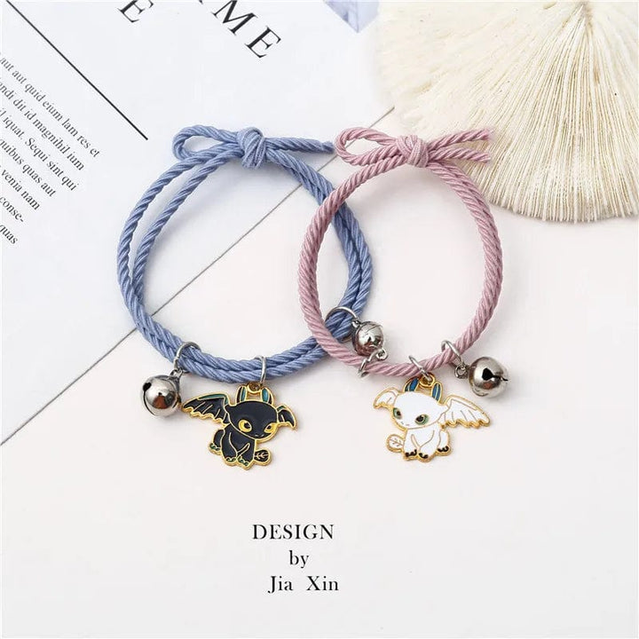 Bracelet En Commun Meilleure Amie Rose Bleu
