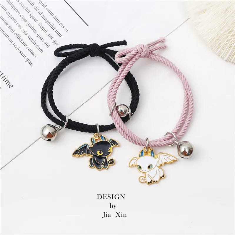 Bracelet En Commun Meilleure Amie Rose Noir