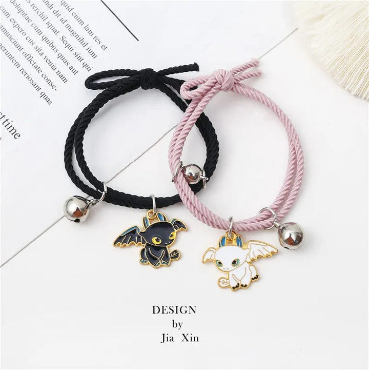 Bracelet En Commun Meilleure Amie Rose Noir